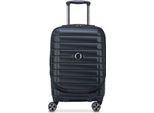 Delsey Paris Carrello Con Scomparto Per Laptop Shadow 5.0 Expandable 4DR Business Cabin Trolley 55 Black Nero