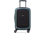 Delsey Paris Carrello Con Scomparto Per Laptop Shadow 5.0 Expandable 4DR Business Cabin Trolley 55 Vert Petrolio