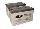 Batteria Al Piombo Gel 2X 12V 100Ah Compatibile Con Sedia A Rotelle E-Mobile Senior Mobile, Ecc.