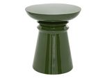 Atmosphera Createur D'interieur - Tavolino Totem Jaya Metallo Verde D38Cm