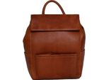 Mustang Pelle Zaino Per Il Tempo Libero Zaino Perth Backpack Cognac Marrone