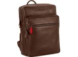 Mustang Pelle Zaino Per Laptop Zaino Con Scomparto Per Laptop Buxton Backpack Cognac Marrone Chiaro
