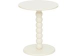 Atmosphera Createur D'interieur - Tavolino Chamlo Ivory White D38Cm