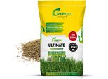 Greenyp® Ultimate I Tappeto Erboso Da Ombra Rsm Premium Con 100% Di Erbe Rsm I 5 Kg Per 200 M² I Semi Di Erba Da Risemina Semi Di Prato Erba Per Zone D'ombra
