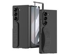 Per Samsung Galaxy Z Fold6 Gkk Custodia In Silicone Integrata Con Cinturino Da Polso Nero