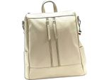 Zaino Florence City Con Zip In Pelle Beige ORF100I