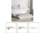 The Living Store Struttura Letto Con Testiera Bianca 200X200 Cm