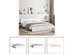 The Living Store Struttura Letto Con Testiera Bianca 180X200 Cm