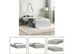 The Living Store Struttura Letto In Cemento Grigio 90X200 Cm