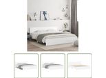 The Living Store Struttura Letto Con Testiera Bianca 160X200 Cm