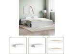 The Living Store Struttura Letto Bianca 180X200 Cm