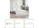 The Living Store Giroletto Con Testiera E Pediera Bianco 180X200 Cm