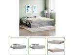 The Living Store Bettgestell Grau Sonoma 200X200 Cm