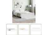 The Living Store Struttura Letto Con Testiera E Pediera Bianca 140X190 Cm