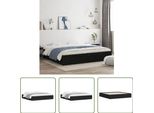 The Living Store Giroletto Con Cassetti Nero 200X200 Cm In Materiale Ligneo