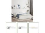 The Living Store Giroletto Con Cassetti Bianco 140X200 Cm In Materiale Ligneo