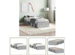 The Living Store Struttura Letto In Cemento Grigio 75X190 Cm