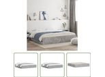 The Living Store Struttura Letto Con Cassetti In Cemento Grigio 180X200 Cm Materiale Legno