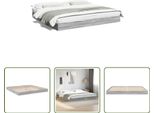 The Living Store Giroletto Grigio Sonoma 180X200 Cm In Materiale Ligneo