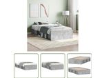 The Living Store Struttura Letto In Cemento Grigio 100X200 Cm