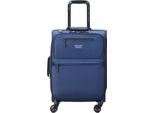 Delsey Paris Carrello Maubert 2.0 4 Double Rolls Expandable Cabin Trolley Wp 55 Marine Blue Blu Scuro