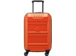 Delsey Paris Carrello Rempart Expandable 4 Double Rolls Cabin Trolley 55 Orange Arancione