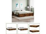 The Living Store Struttura Letto In Rovere Fumé 200X200 Cm