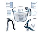 Caraffa Graduata Kadax, Caraffa Da Cucina, Tazza, 0,5 L, Caraffa Graduata, Contenitore In Vetro Con Scala Graduata