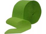 Amscan - Festoni Unicolore, Crepe SG36225 (Taglia Unica) (Verde Kiwi)