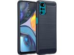 Motorola Moto G22 Sleeve - Silicone - Custodia/Copertura Morbida Imoshion - Blu Scuro