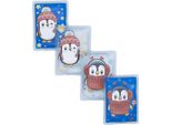 1.02 Inverno Scaldamani Pinguin Set Da 4 - Scaldamani Riutilizzabili In 4 Colori