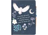 Something Different - Diario E Penna "Night Owl"", Sodalite SD6474 (Taglia Unica) (Blu Navy/Oro)"