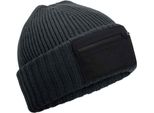 Beechfield - Uomo/Donna Unisex PC7539 (Taglia Unica) (Grigio Grafite/Nero) Cappello Cerniera Patch