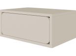 Selsey Wuwu - Comodino Con Cassetto, Grigio, 50 Cm