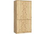Akord Armadio 4 Ante Rovere Artigianale 90X51X180 Cm