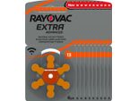 60X Rayovac Batteria Per Apparecchi Acustici Zinco-Aria, 13, 1,4V 10X 6 Blister