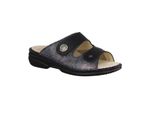Finn Comfort Zeno Muli Da Donna, Pelle/Stretch, Platino/Nero, Confortevole - Panoramica Delle Marche Finn Comfort Finn Comfort Finnstretch, Nero, Pelle (Maglia/Naoppaseda/Stretch)
