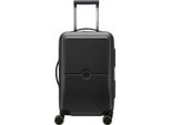 Delsey Paris Carrello Turenne 2.0 4 Double Rolls Cabin Trolley 55 Black Nero