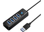 Orico Hub Usb To 4X Usb 3.0, 5 Gbps, 0.15M (Black)