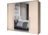 Schrank SAVANA 255 Kleiderschrank mit Spiegel Tür Kleiderstange