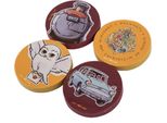 Harry Potter - Gomme 4-Pack TA12691 (Taglia Unica) (Giallo/Rosso)