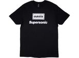 Oasis - Maglietta "Supersonic Title"" Per Uomo/Donna Unisex RO11733 (S) (Nero)"