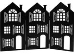 3.00 File Di Case In Metallo Xxl In Nero - Circa 62 X 40 Cm - Case Decorative Pieghevoli