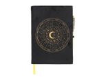 Qualcosa Di Diverso - Taccuino E Penna, Ruota Astrologica, Set Di Ossidiana SD6075 (Taglia Unica) (Nero)