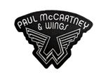 Paul Mccartney & Wings - Logo - Toppa Da Applicare Con Il Ferro, Tessuto RO11849 (Taglia Unica) (Nero/Bianco)