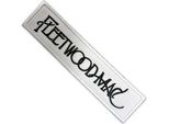 Fleetwood Mac - Logo Testuale - Toppa Da Applicare Con Il Ferro, Tessuto RO11839 (Taglia Unica) (Bianco/Nero)