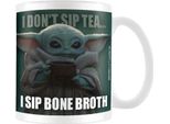 Star Wars: The Mandalorian - Tazza Da Caffè Bone Broth PM10699 (12 Cm X 10,5 Cm X 8,7 Cm) (Verde/Bianco)