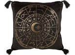 Something Different - Cuscino, Ruota Astrologica SD6278 (Taglia Unica) (Nero/Oro)