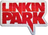 Linkin Park - Logo - Toppa Da Stirare, Tessuto RO11856 (Taglia Unica) (Bianco/Rosso)