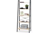Mensola Stretta Marat - Nero / Rovere Sonoma